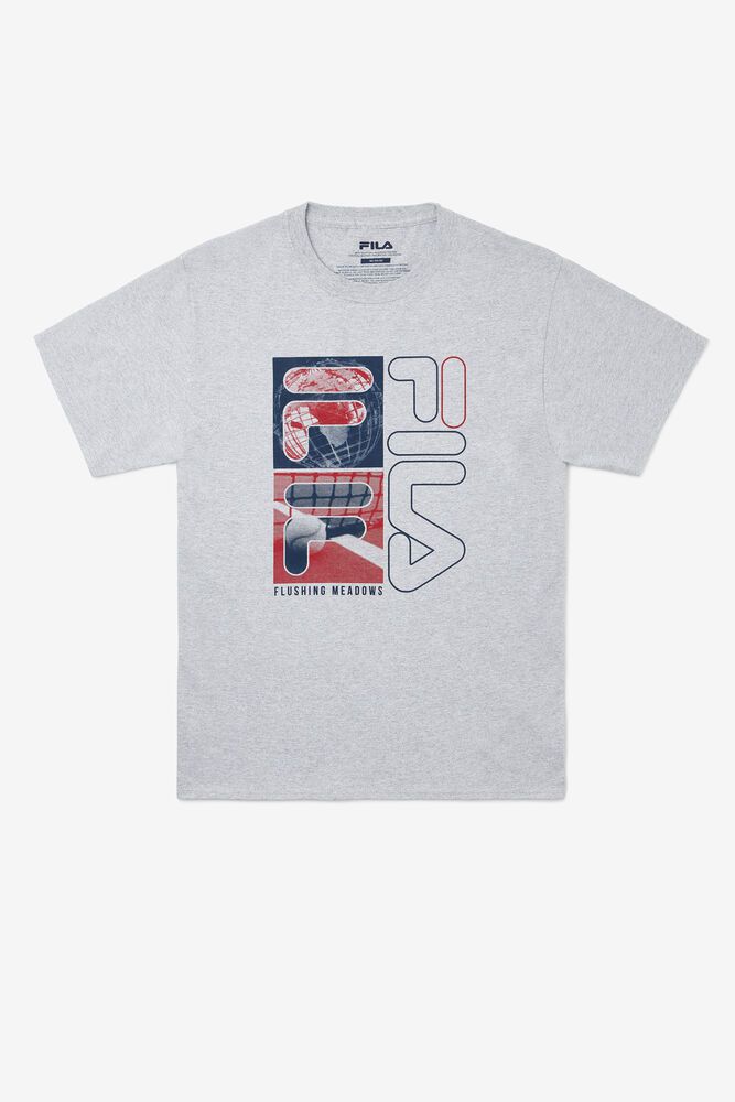 Fila T-Shirt Herre Grå Nyc Collage ZCS-765841